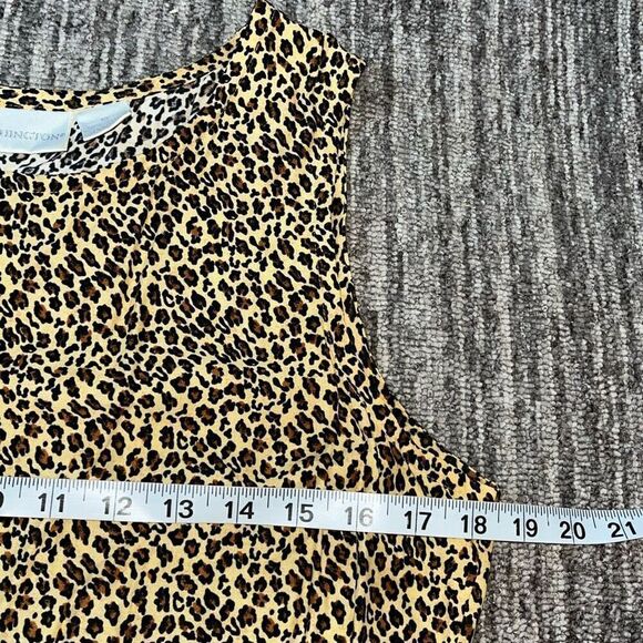 Worthington Women’s Size 10 Vintage Shirt Dress Set Animal Print 80s 90s Style - Picture 8 of 9